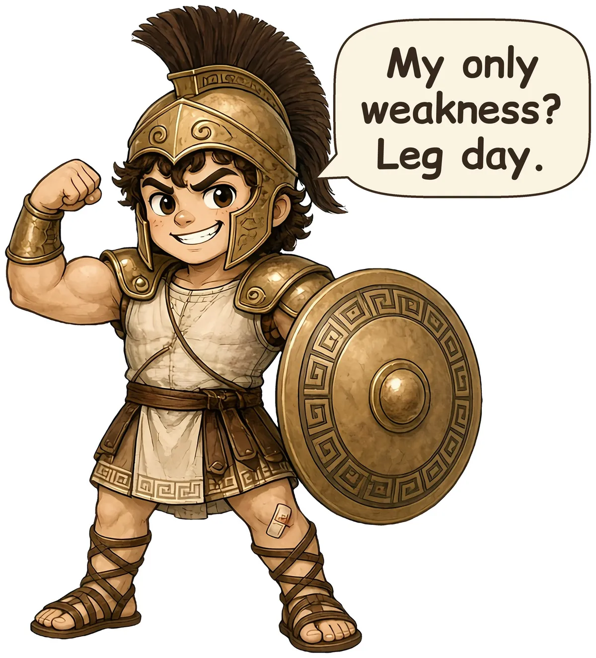 Achilles storybook watercolor design
