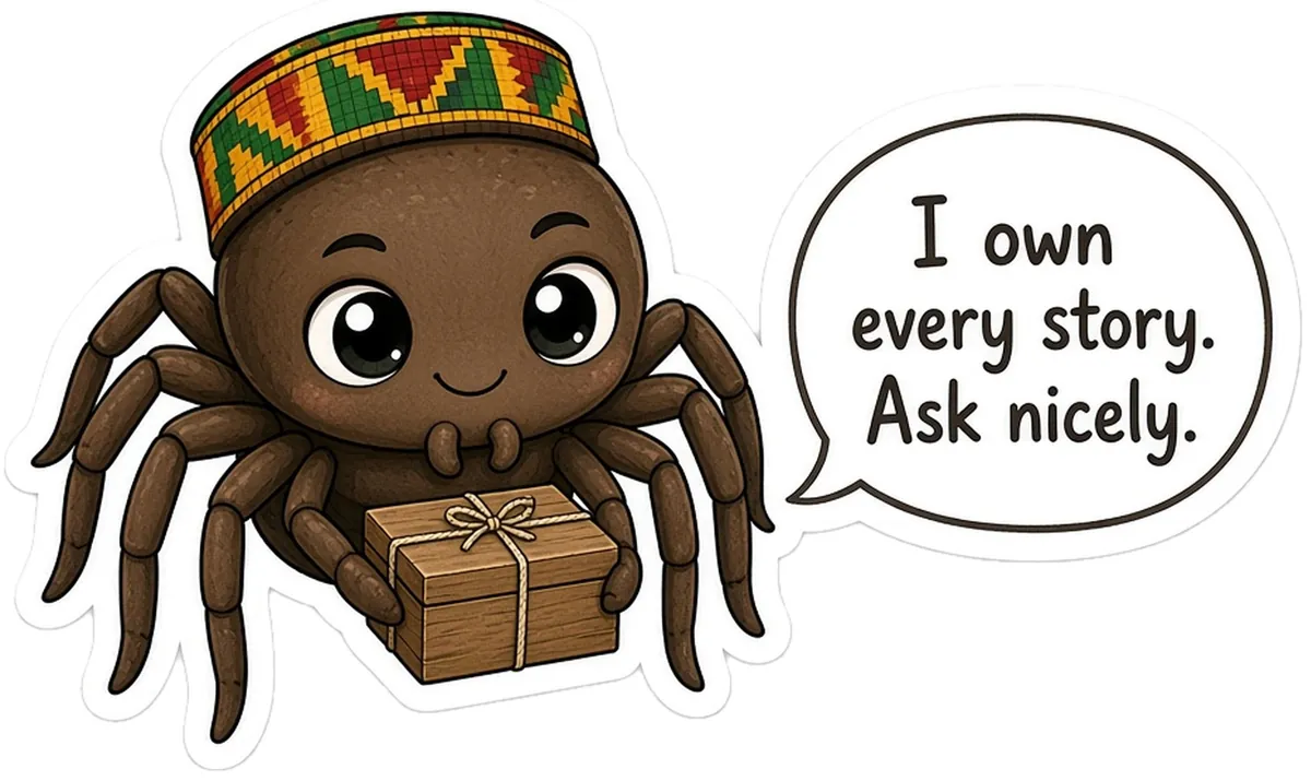 Anansi storybook watercolor design