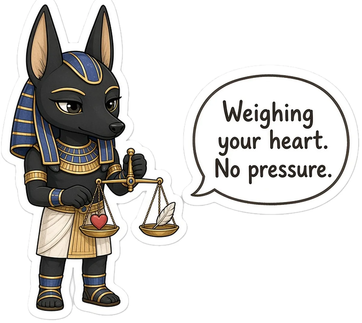 Anubis storybook watercolor design