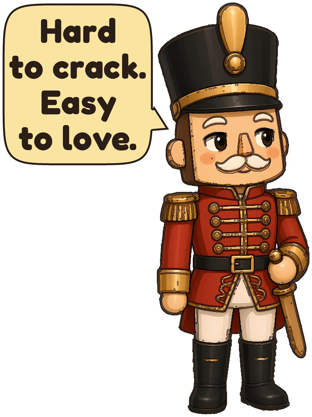 Christmas Toy Soldier storybook watercolor design
