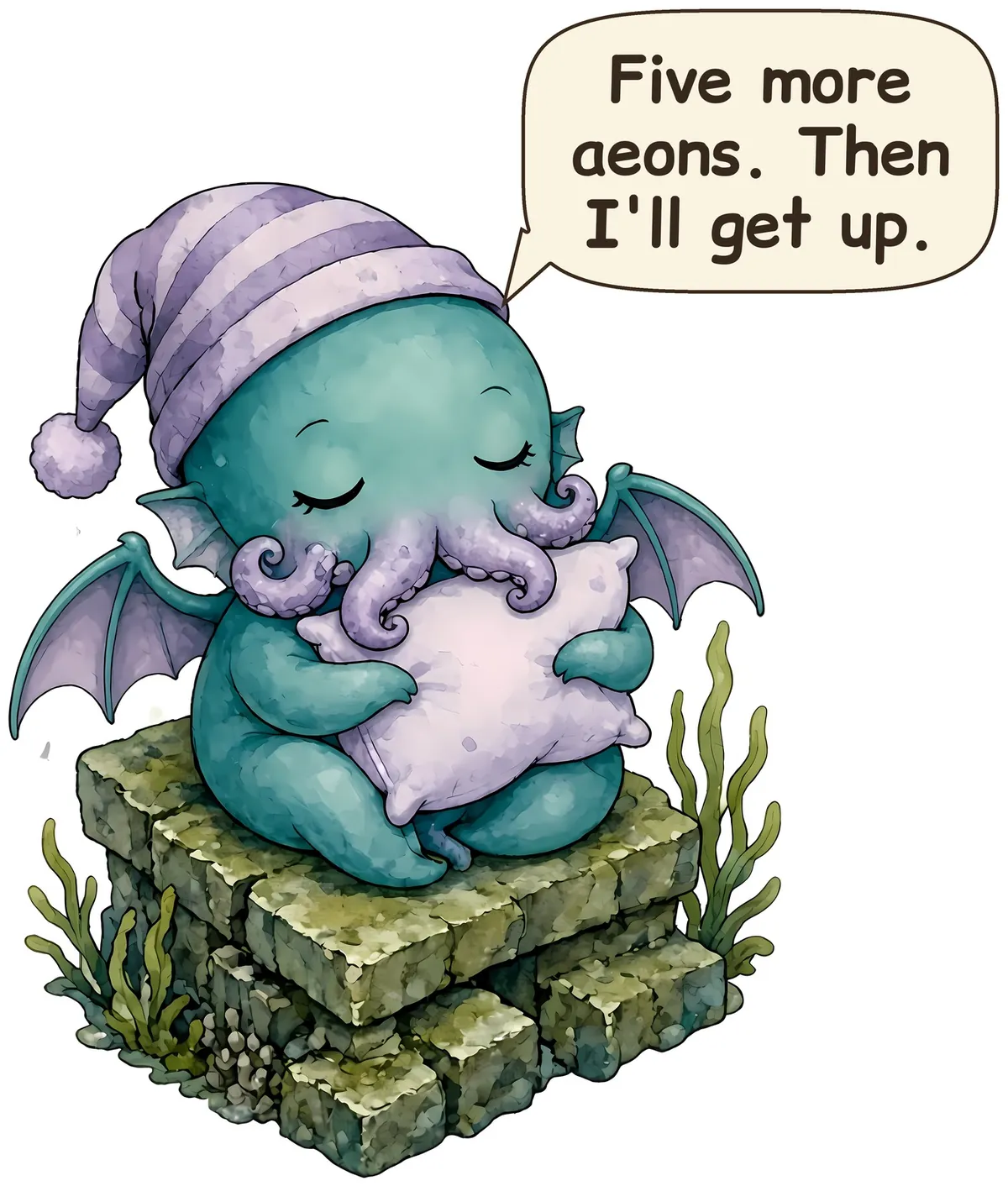Deep Sea Dreamer storybook watercolor design