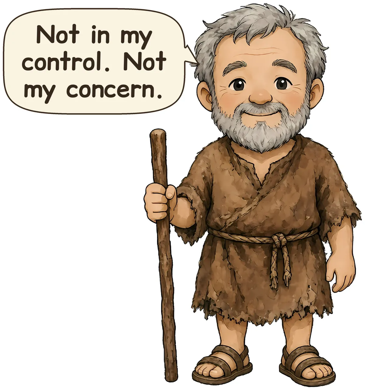 Epictetus storybook watercolor design
