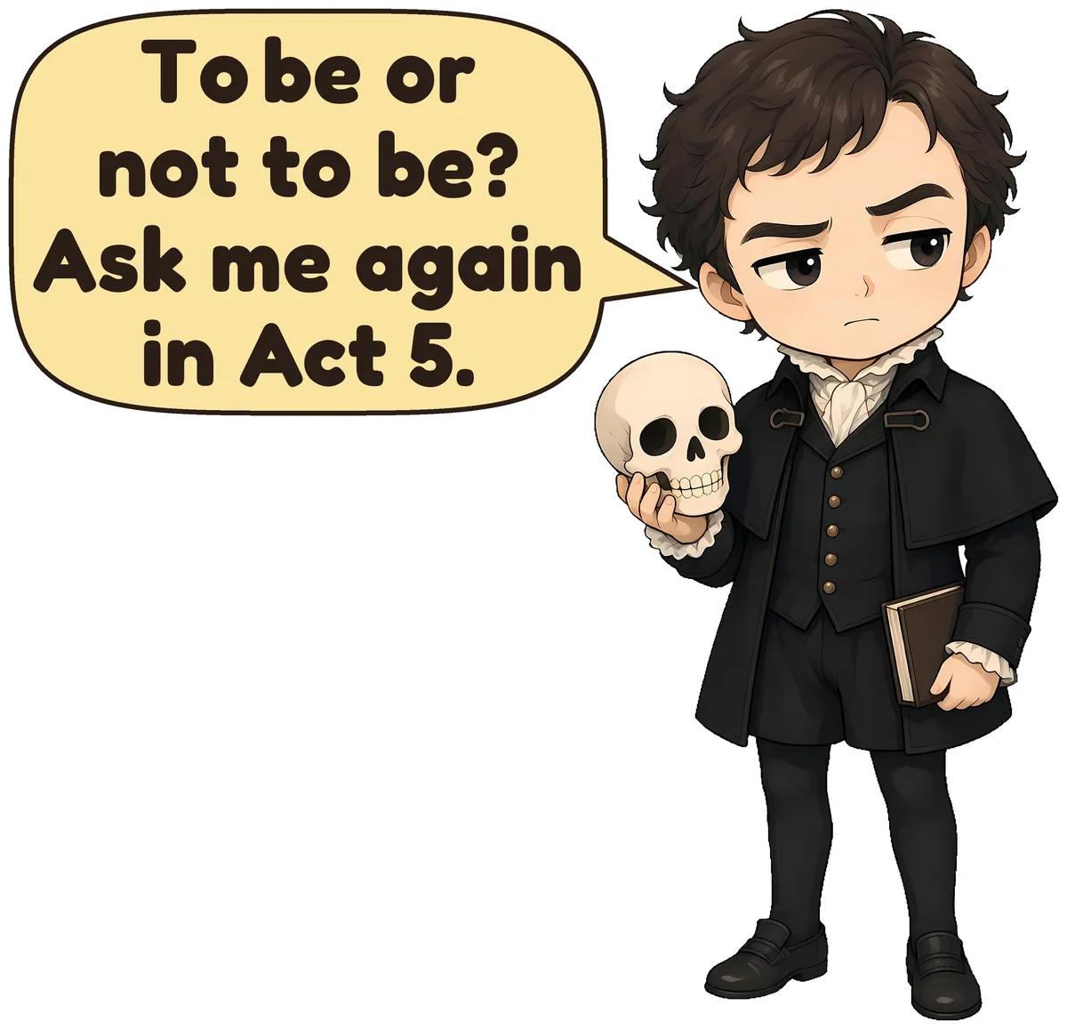 Hamlet storybook watercolor design