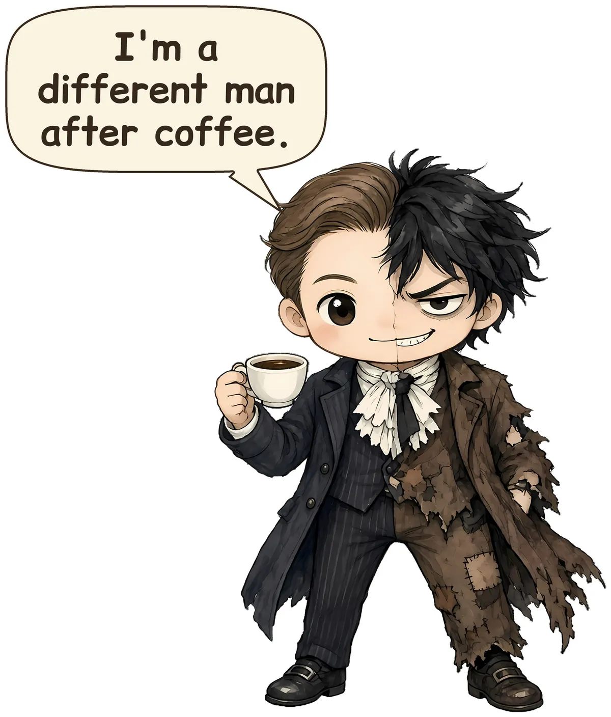 Doctor and His Other Half storybook watercolor design