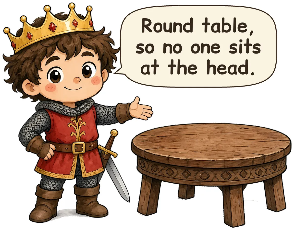 Camelot's King storybook watercolor design