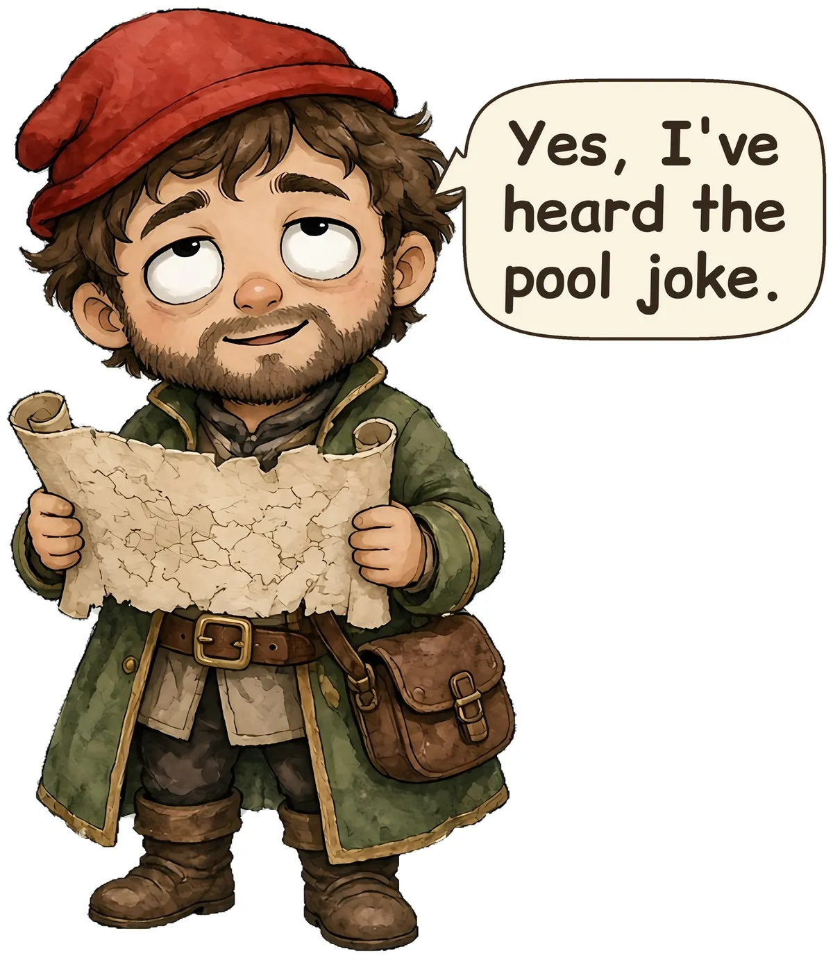 Marco Polo storybook watercolor design