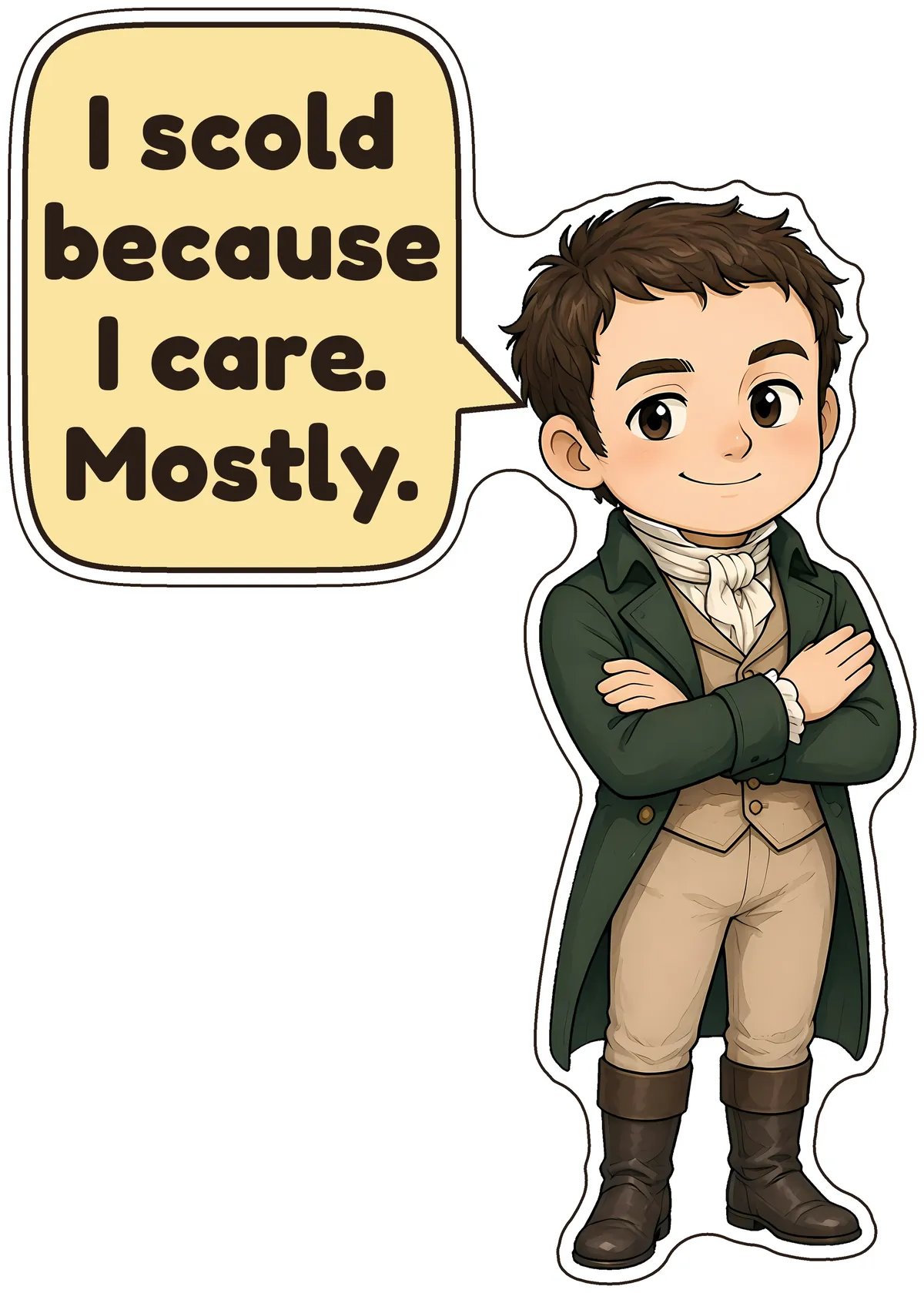 Mr Knightley storybook watercolor design