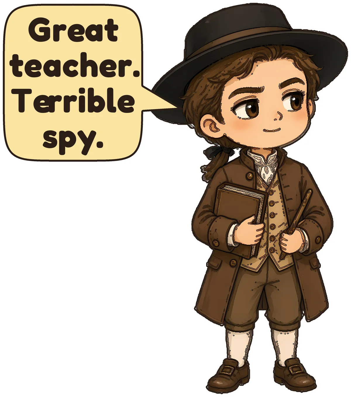 Nathan Hale storybook watercolor design