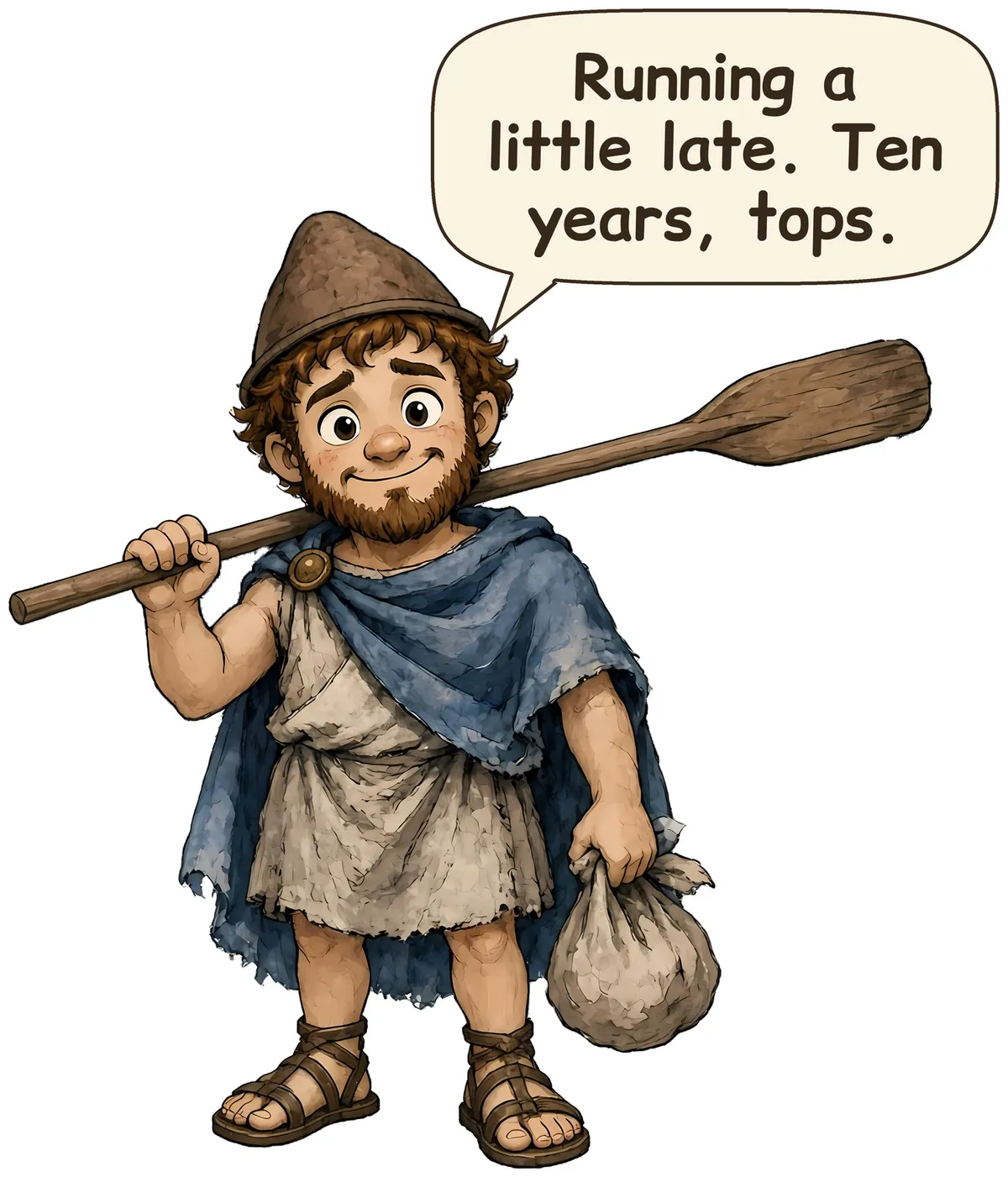 Odysseus storybook watercolor design