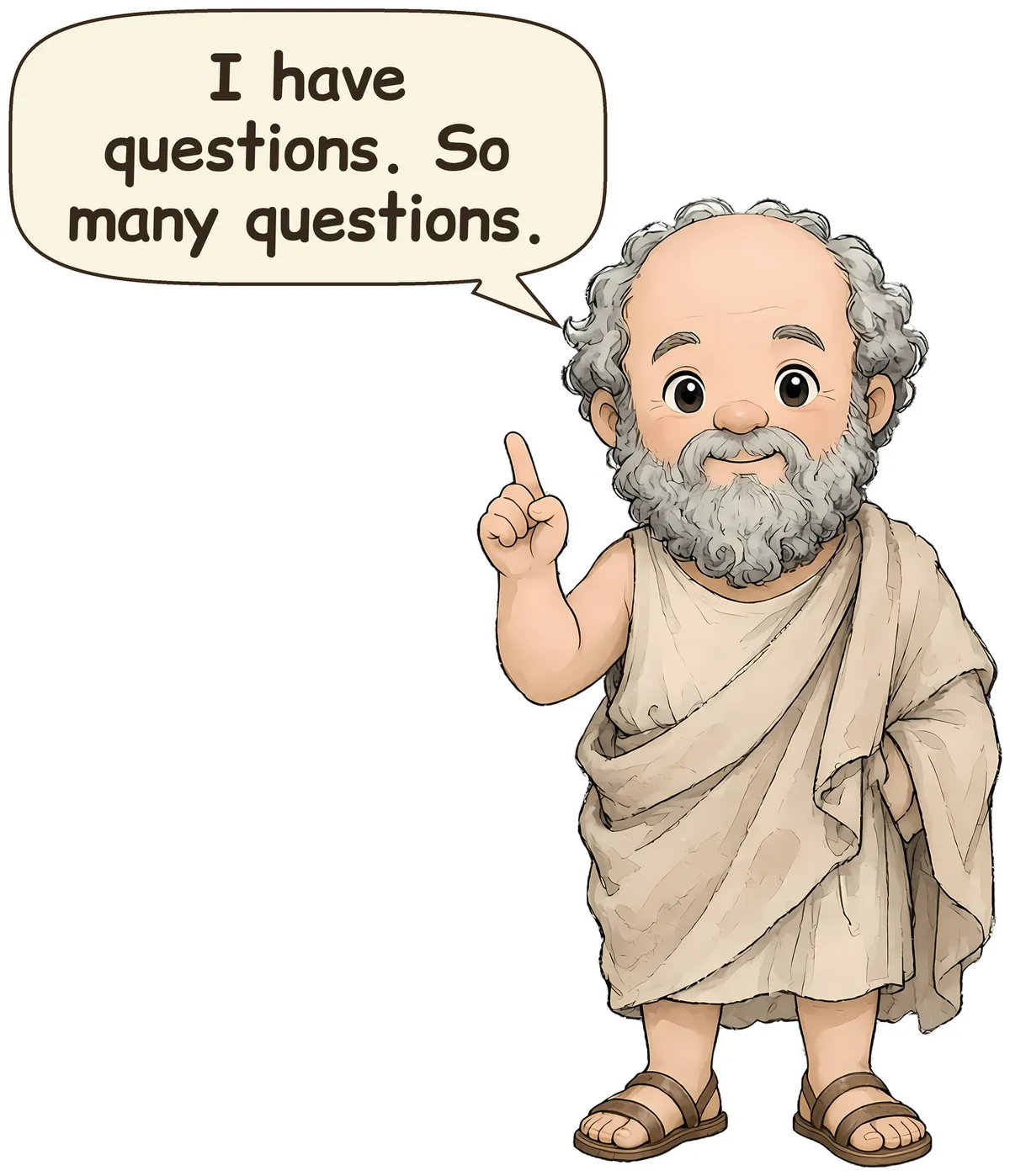 Socrates storybook watercolor design
