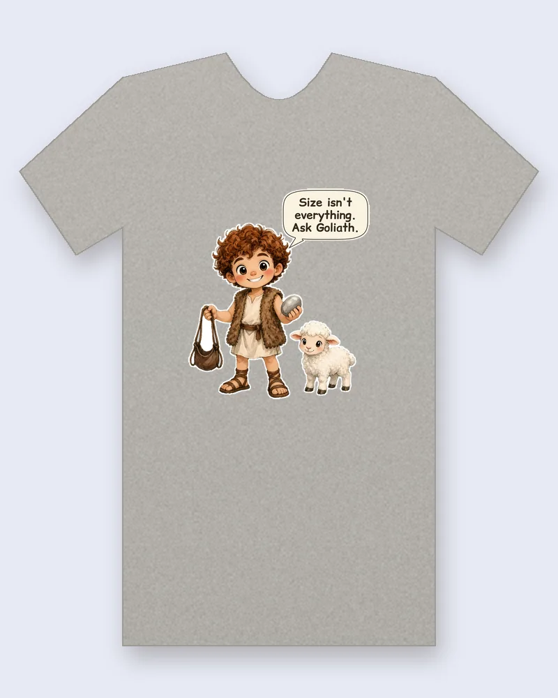 David on a heather gray tee mockup