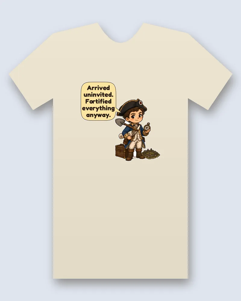Kosciuszko on a natural tee mockup