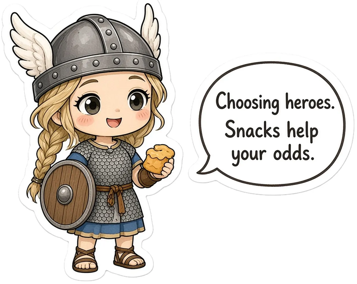 Valkyrie storybook watercolor design